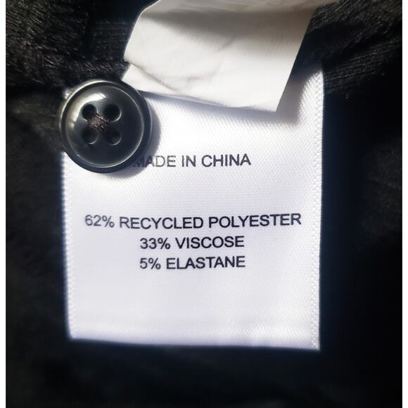 Quince Stretch Sweater Fleece Mini Shirt Dress Black Size Small - Picture 8 of 10